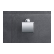 Duravit Porte-papier toilette Starck T 12,5x8,3 cm, avec couvercle, chrome-4