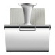 Duravit Porte-papier toilette Starck T 12,5x8,3 cm, avec couvercle, chrome-5