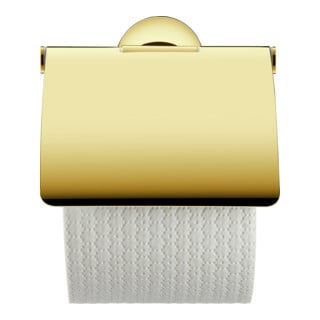 Duravit Porte-papier toilette Starck T 12,5x8,3 cm, avec couvercle, or poli