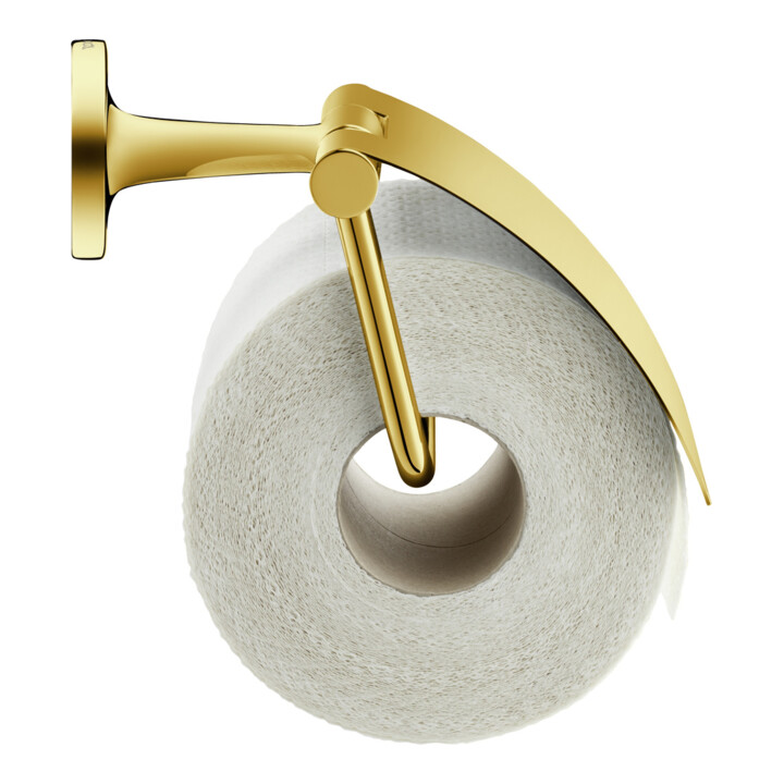 Duravit Porte-papier toilette Starck T 12,5x8,3 cm, avec couvercle, or poli