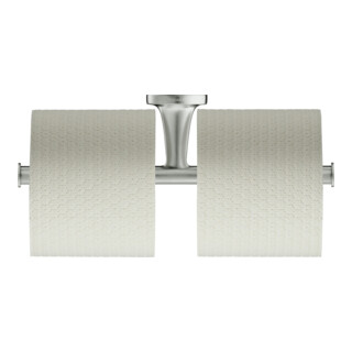 Duravit Porte-papier toilette Starck T 25,5x7,6 cm, double, acier inoxydable brossé