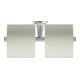 Duravit Porte-papier toilette Starck T 25,5x7,6 cm, double, acier inoxydable brossé-1