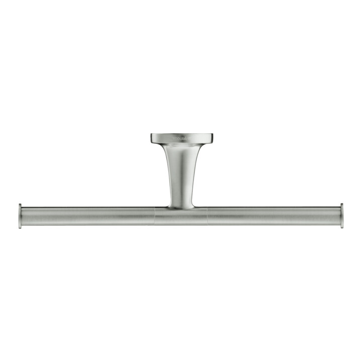 Duravit Porte-papier toilette Starck T 25,5x7,6 cm, double, acier inoxydable brossé