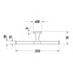Duravit Porte-papier toilette Starck T 25,5x7,6 cm, double, acier inoxydable brossé