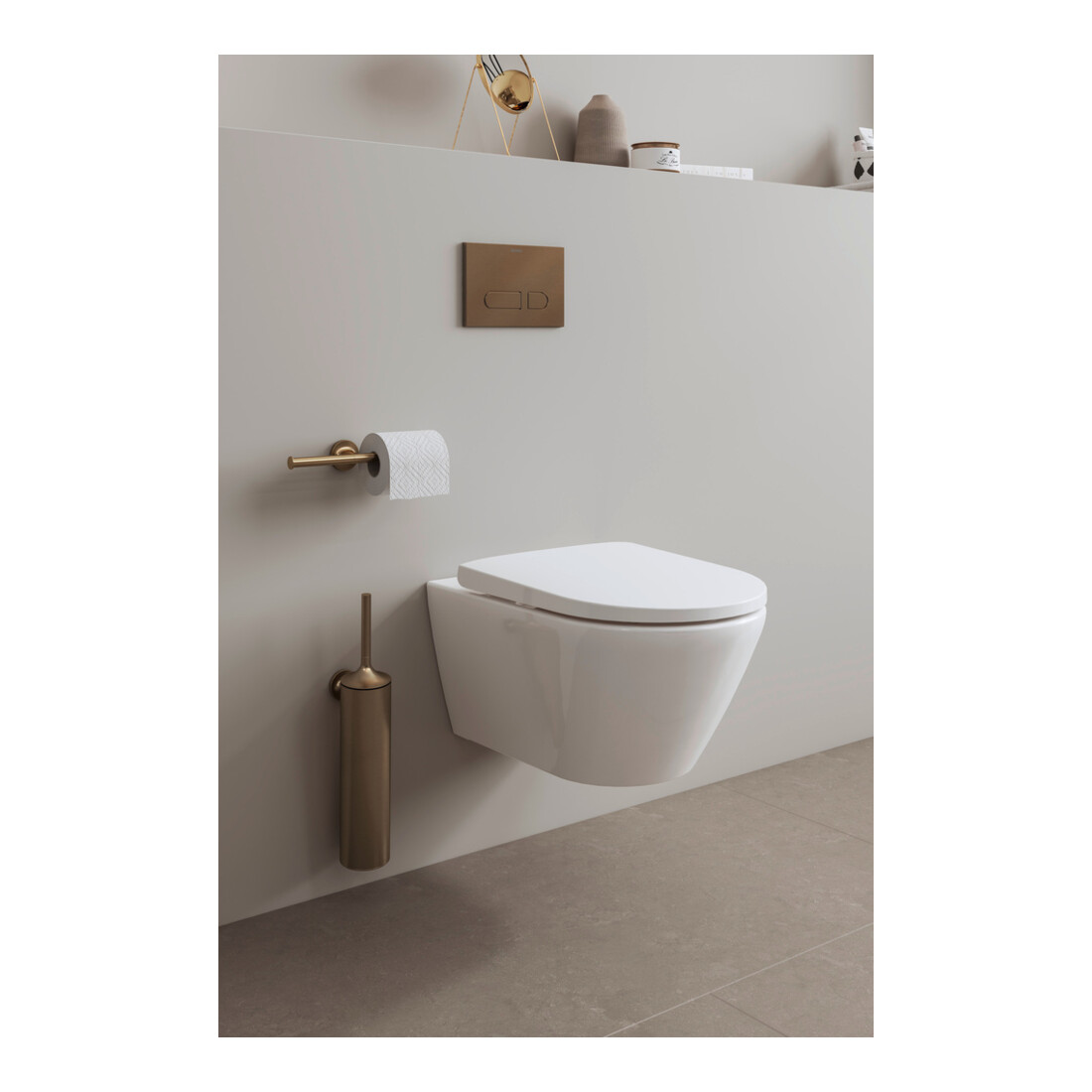 Duravit Porte-papier toilette Starck T 25,5x7,6 cm, double, bronze brossé
