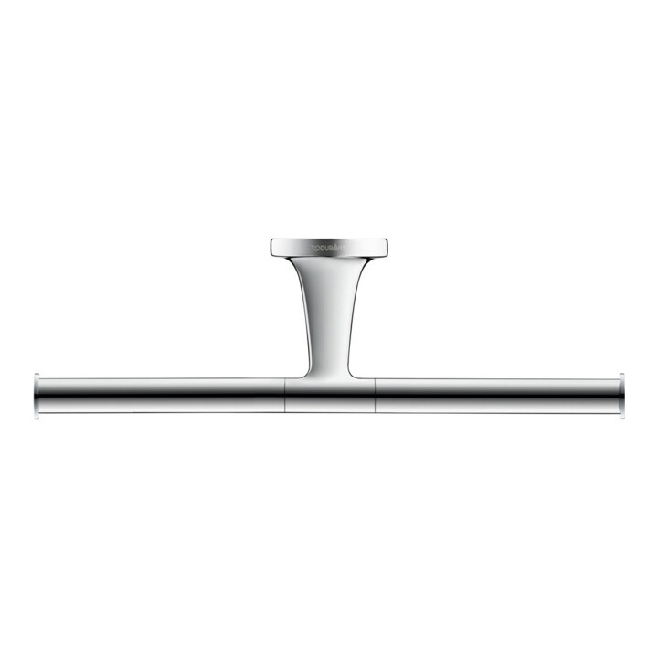 Duravit Porte-papier toilette Starck T 25,5x7,6 cm, double, chrome