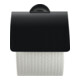 Duravit Porte-rouleau Starck T 12,5x8,3 cm, avec couvercle, noir mat-1