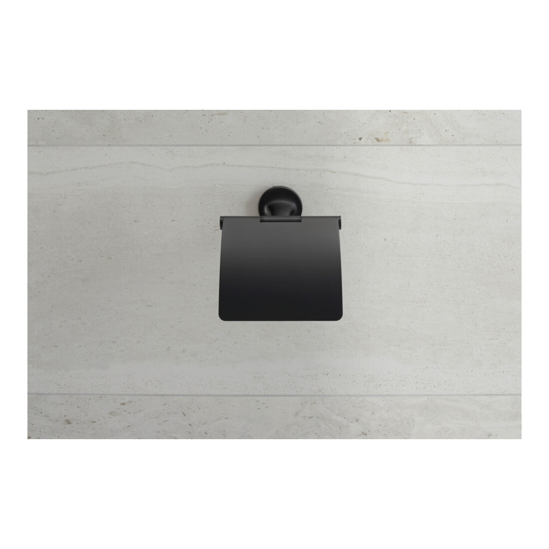 Duravit Porte-rouleau Starck T 12,5x8,3 cm, avec couvercle, noir mat