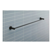 Duravit Porte-serviette D-Code 84,8x4,8x8 cm, noir mat, mural-4