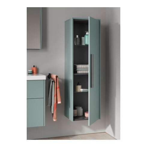 Duravit Porte-serviettes D-Code 5x9x44,7 cm, 2 bras, pivotant, noir mat