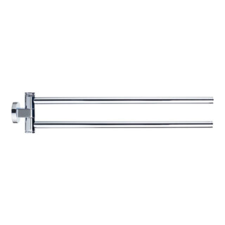 Duravit Porte-serviettes D-Code 5x9x44,7cm, 2 bras, pivotant, chrome