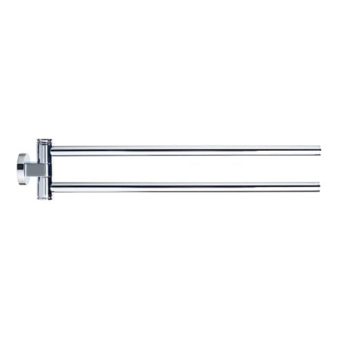 Duravit Porte-serviettes D-Code 5x9x44,7cm, 2 bras, pivotant, chrome