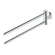 Duravit Porte-serviettes D-Code 5x9x44,7cm, 2 bras, pivotant, chrome-2