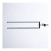 Duravit Porte-serviettes D-Code 5x9x44,7cm, 2 bras, pivotant, chrome-4
