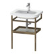 Duravit Porte-serviettes DuraStyle 59x44 cm, béton gris avec noyer américain, avec tablette-1