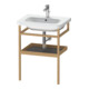 Duravit Porte-serviettes DuraStyle 59x44cm, chêne massif graphite, avec tablette-1