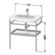 Duravit Porte-serviettes DuraStyle 74x44 cm, bas. m/Eich massif, avec tablette