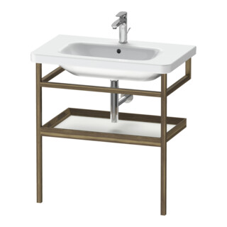 Duravit Porte-serviettes DuraStyle 74x44 cm, blanc, noyer américain, avec tablette
