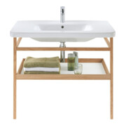 Duravit Porte-serviettes DuraStyle 94x44 cm, béton gris avec mesure chêne, avec tablette