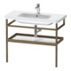 Duravit Porte-serviettes DuraStyle 94x44 cm, blanc, noyer américain, avec tablette-1
