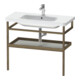 Duravit Porte-serviettes DuraStyle 94x44cm, béton gris/marron américain, avec tablette-1