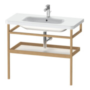Duravit Porte-serviettes DuraStyle 94x44cm, blanc brillant/chêne massif, avec tablette
