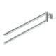Duravit Porte-serviettes Karree 6,8x45cm, 2 bras, pivotant, chrome-2