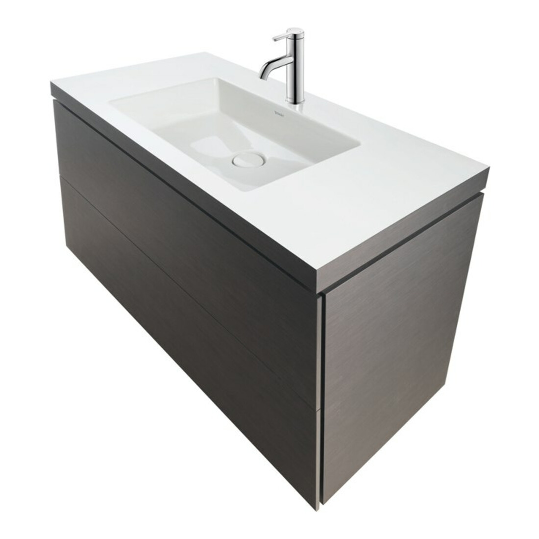 Duravit Porte-serviettes Karree 6,8x45cm, 2 bras, pivotant, chrome