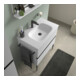 Duravit Porte-serviettes Sivida 35,5x3x7 cm, pour meuble sous-lavabo, noir