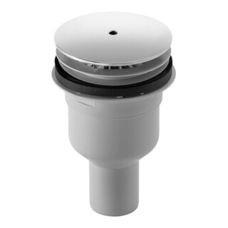 Duravit PuraVida Bonde de receveur de douche d= 9 cm, sortie verticale, blanc