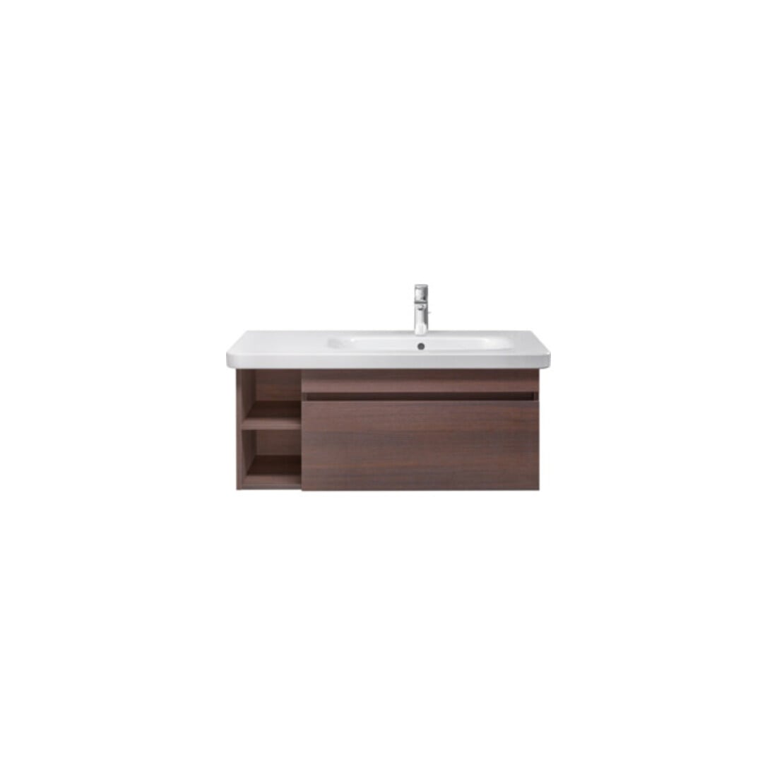 Duravit Push-Open-Bonde pour lavabos avec trop-plein, chrome