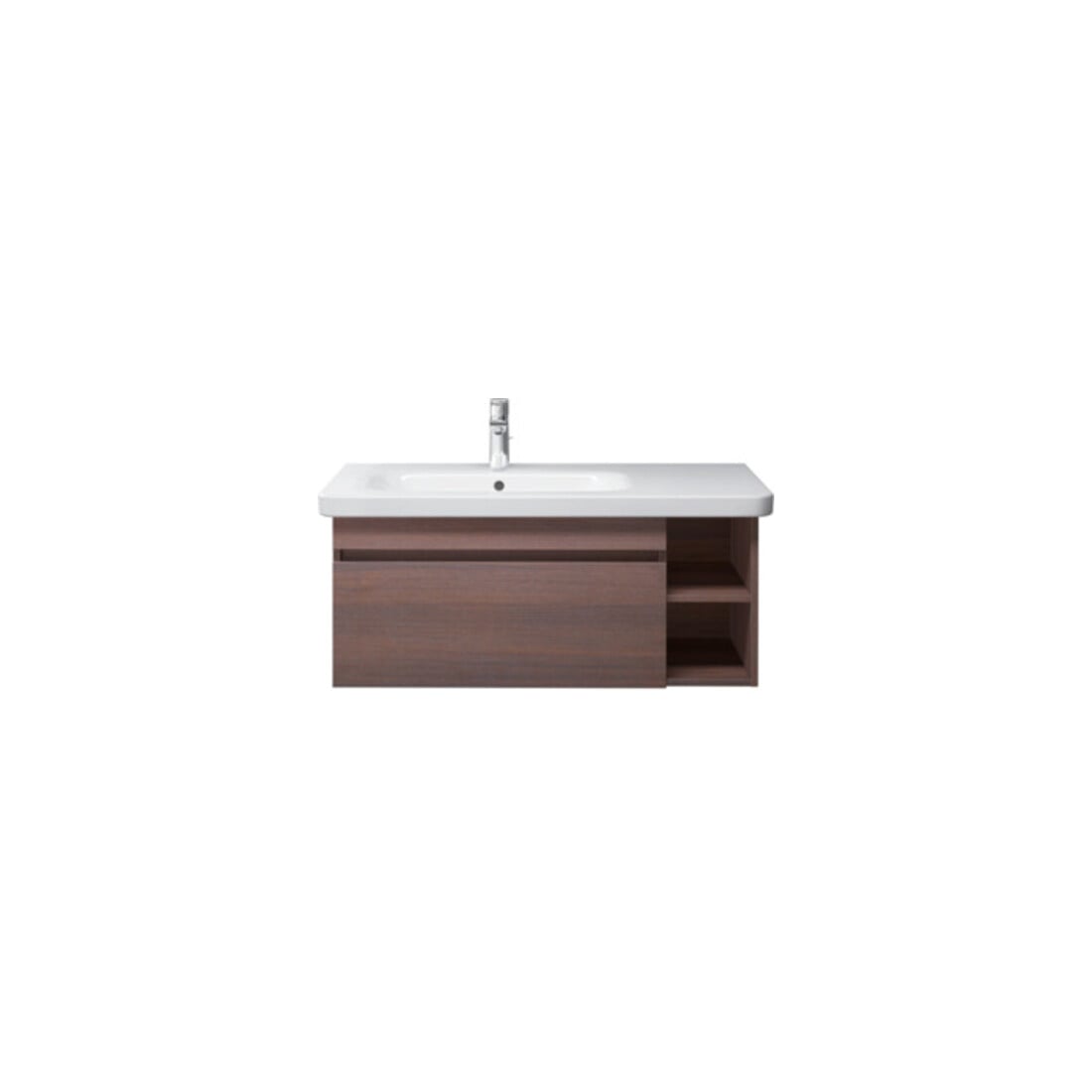 Duravit Push-Open-Bonde pour lavabos avec trop-plein, chrome