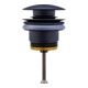 Duravit Push-Open-Vanne pour lavabos avec trop-plein, noir mat-1