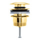 Duravit Push-Open-Ventil f Waschtische mit Überlauf, Gold poliert-1