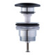 Duravit Push-Open-Ventil f WT mit Überlauf, anthrazit matt-1
