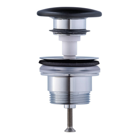 Duravit Push-Open-Ventil f WT mit Überlauf, anthrazit matt