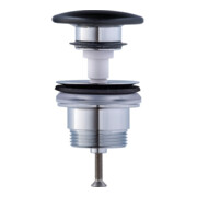 Duravit Push-Open-Ventil f WT mit Überlauf, anthrazit matt