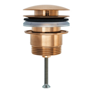 Duravit Push-Open-Ventil f WT mit Überlauf, Bronze gebürstet