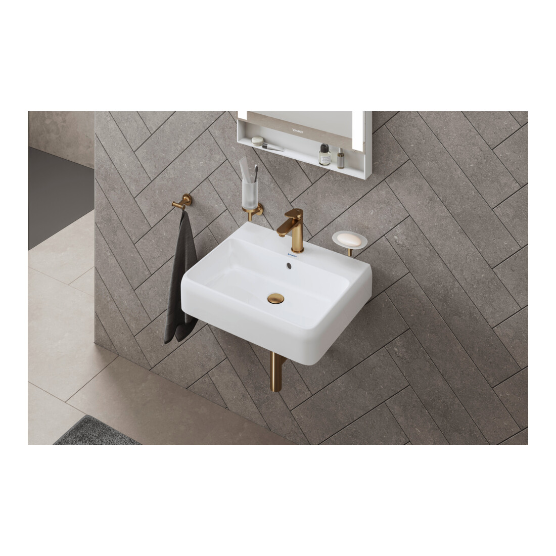 Duravit Push-Open-Ventil f WT mit Überlauf, Bronze gebürstet