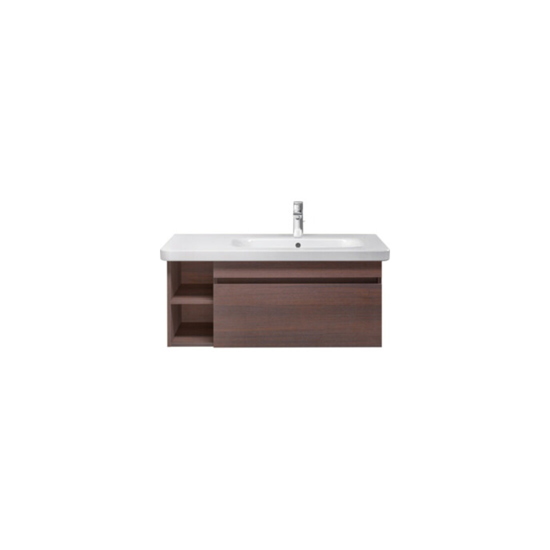 Duravit Push-Open-Ventil für Waschtische mit Überlauf, chrom