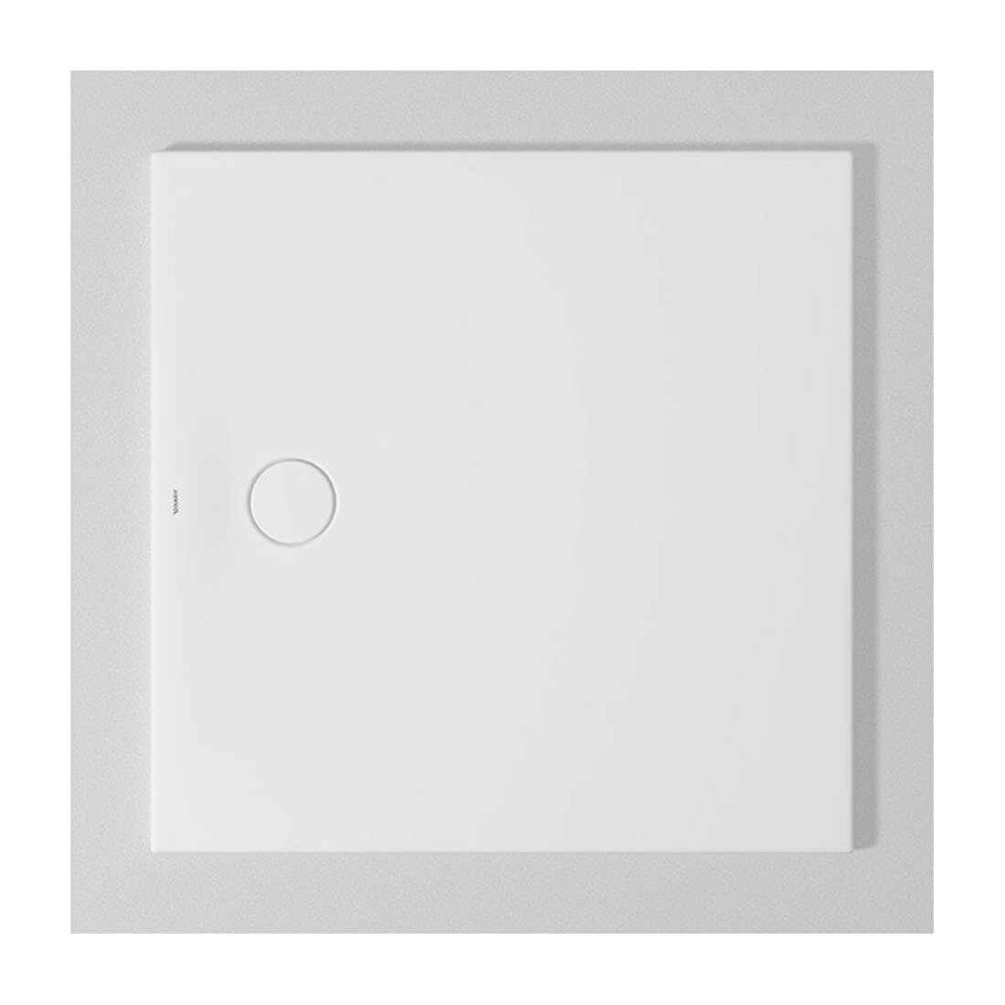 Duravit Quadrat Bac à douche Tempano 100x100x4 cm, affleurant, blanc