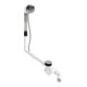 Duravit Quadroval Garniture vidage/débordement avec tirette 65 cm, d 5,2 cm, avec trop-plein baignoire, chromé-1