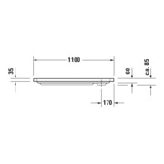 Duravit Receveur de douche rectangulaire D-Code 110x75x8,5 cm, blanc-2