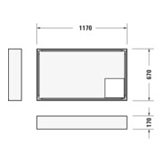 Duravit Receveur de douche rectangulaire D-Code 120x70x8,5 cm, blanc-4