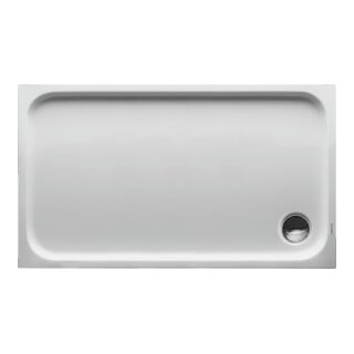 Duravit Receveur de douche rectangulaire D-Code 120x70x8,5cm, antidérapant, blanc