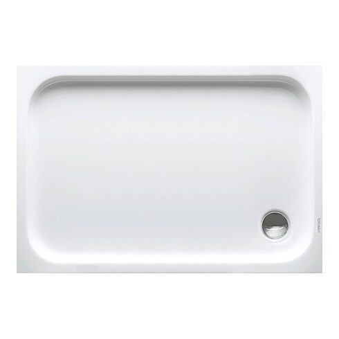 Duravit Receveur de douche rectangulaire D-Code 120x80x8,5 cm, antidérapant, blanc