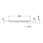 Duravit Receveur de douche rectangulaire D-Code 120x80x8,5 cm, antidérapant, blanc-4