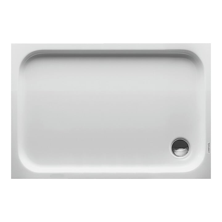 Duravit Receveur de douche rectangulaire D-Code 120x80x8,5 cm, antidérapant, blanc
