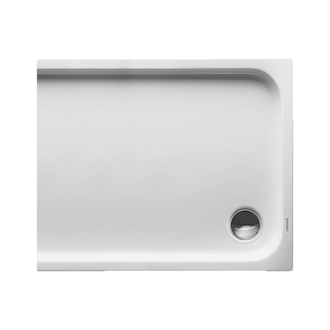Duravit Receveur de douche rectangulaire D-Code 130x75x8,5 cm, antidérapant, blanc