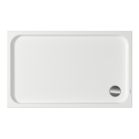 Duravit Receveur de douche rectangulaire D-Code 130x80x8,5 cm, antidérapant, blanc